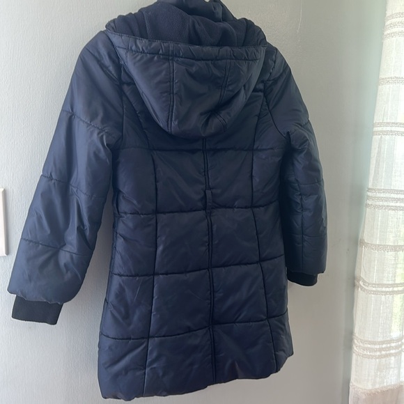 Calvin Klein Youth, Navy Blue,Zip-Up Hooded Puffer Coat Jacket SizeSmall/Petite - Picture 2 of 7